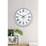 40 cm Beyaz Metal Standart Duvar Saati