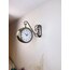 Eskitme Metal Romen İstasyon Saati 36×25 cm