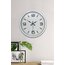 40 cm Beyaz Metal Modern Duvar Saati