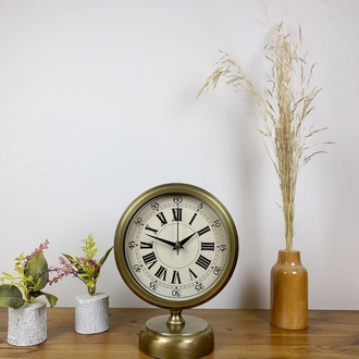 Eskitme Metal Orient Masa Saati 25×20 cm