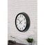 40 cm Siyah Metal Standart Duvar Saati 