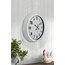 40 cm Beyaz Metal Standart Duvar Saati
