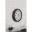 40 cm Siyah Metal Standart Duvar Saati 