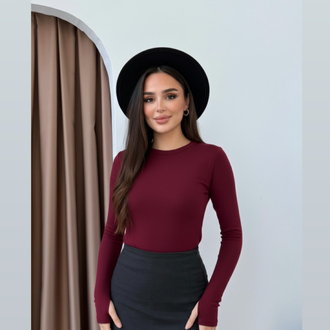 PARMAK DETAYLI BLUZ (bordo)