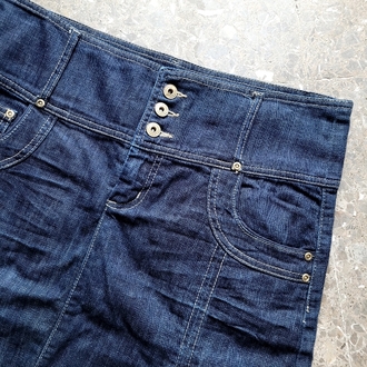 Midnight blue denim skirt