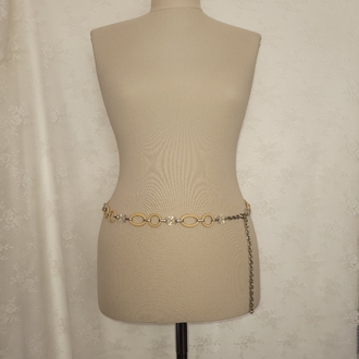 Yellow and clear chain belt
