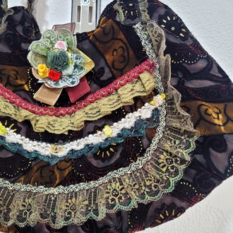Victorian kadife çanta