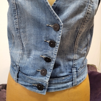 Denim Vest • kot yelek