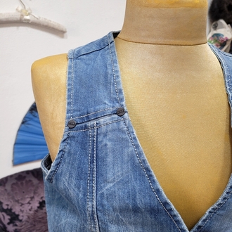 Denim Vest • kot yelek