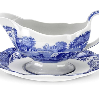 Spode Blue Italian Büyük Boy Sosluk&Stand