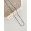 Silver Çift Sıra Mini Boncuk Kolye | Çelik