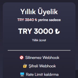 WebHook / Yıllık