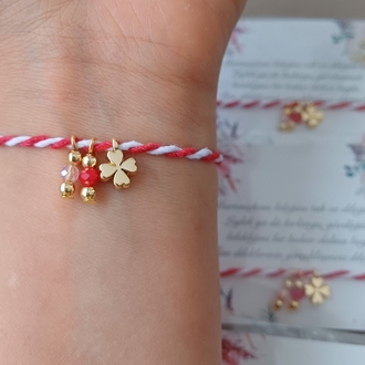 10 adet Yonca ve Kristal Boncuk Marteniçka