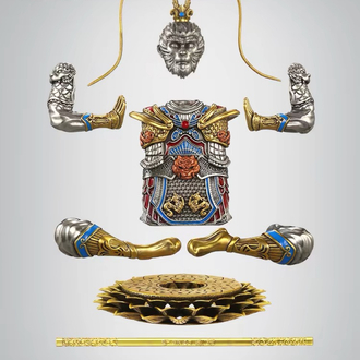 Monkey King's golden club, Victorious Warrior Buddha, Zippo lighter