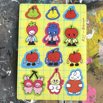 stay fruity sticker sheet