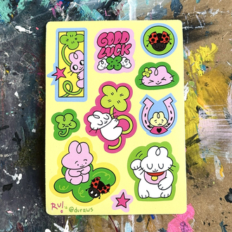 good luck! sticker sheet