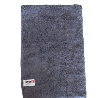 Silver home 40X40 cm Havlu Mikrofiber Overloklu Temizlik Bezi-Gri