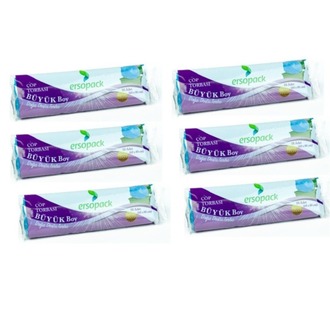    ERSOPACK EVSEL ÇÖP POŞETİ 65*80 BÜYÜK BOY MAVİ