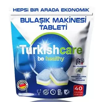 TURKISHCARE BULAŞIK MAKİNESİ TOZ DETERJAN 40 YIKAMA