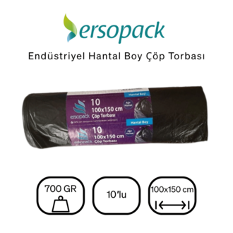    ERSOPACK ÇÖP POŞETİ 100*150 HANTAL