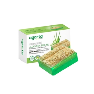 AGARTA DOĞAL KABAK LİFLİ EL YAPIMI ALOE VERA SABUNU 125G
