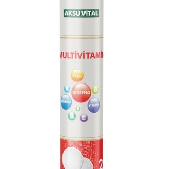 AKSU VİTAL MULTİVİTAMİN EFERVESAN 20 TABLET