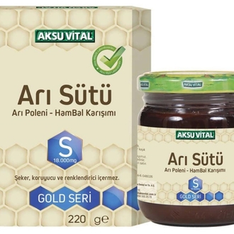 AKSU VİTAL ARI SÜTÜ BAL POLEN SÜPER DOZ (S) 18.000 MG 220 GR