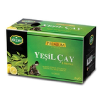 AKZER YEŞİL ÇAY LİMONLU 20 POŞET ÇAY