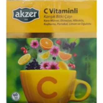 AKZER C VİTAMİN ÇAYI 60 LI