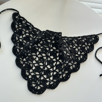 Pinterest bandana siyah pullu ( yetişkin)