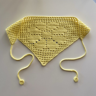 Vintage dantel daisy bandana (çocuk ölçü) 5 yaş/12yaş arası uygundur