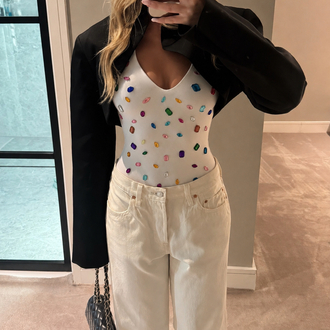 Lolly Bodysuit Beyaz