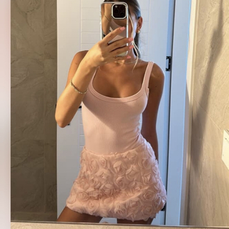 Gül detay mini etek