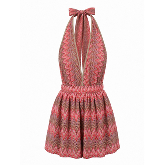 Zigzag Mini Elbise (Şortlu)