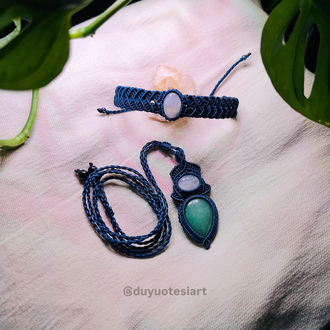 Aventurin & Ay taşı Set