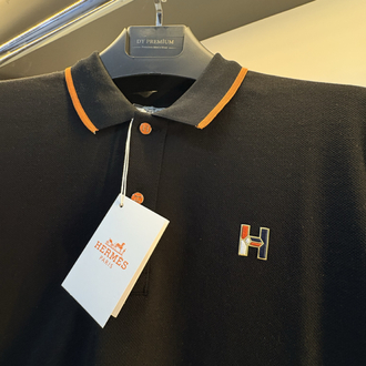 Hermes Premium Siyah Polo Yaka