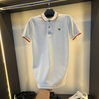 Hermes Premium Beyaz Polo Yaka 