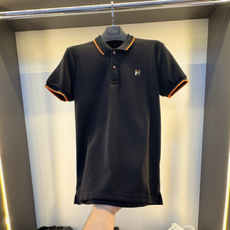 Hermes Premium Siyah Polo Yaka