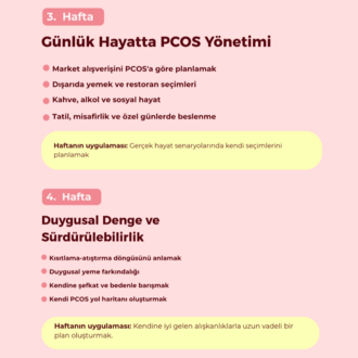 PCOS / PMOS YOL HARİTAM