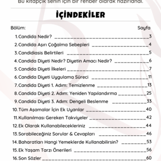 Candida Diyeti e-kitapçık