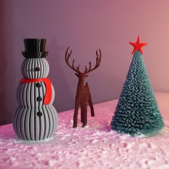 3D Baskı Mini Yılbaşı Ağacı (PLA+ Filament)