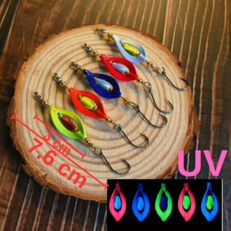 ea genset Ultraviyole UV Neon Döner Kaşık Seti 3.5 gr 5’li Paket Model: EADKSB