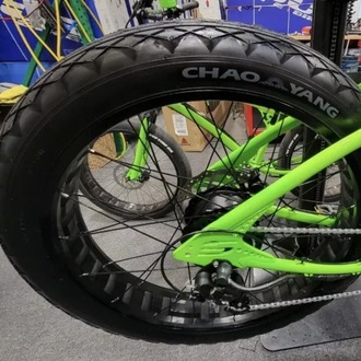 20x4 Zırhlı Kalın Teker FAT Bike Dış Lastik E-Bike Siyah Chao Yang