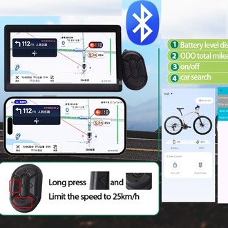 Elektrikli Bisiklet BLUETOOTH EKRAN E-Bike RKS KUBA APE RYDER X8 Car BT Ekran Yansıtma