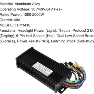 48V 60V 72V 40A Beyin KONTROLCÜ 1500W 2000W Elektrikli Bisiklet