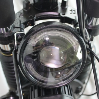 Elektrikli Bisiklet YUVARLAK ŞERİT ÖN FAR LED E-Bike Aydınlatma