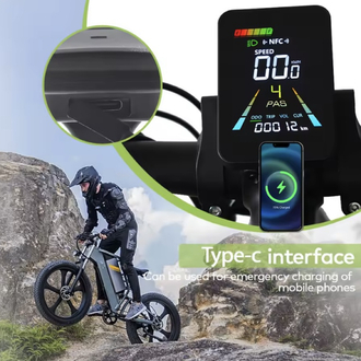 Elektrikli Bisiklet NFC EKRAN E-Bike RKS KUBA APE RYDER F3
