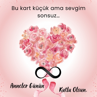 Dijital Anneler Günü Kartı – Mesajlı Tasarım
