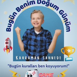 Özelleştirilebilir doğum günü kartları