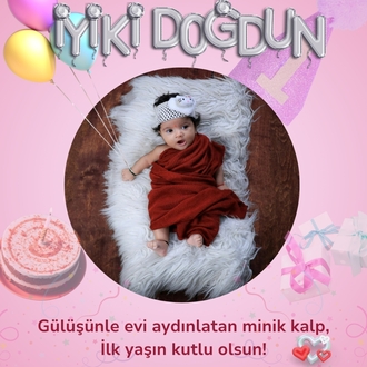 Özelleştirilebilir doğum günü kartları